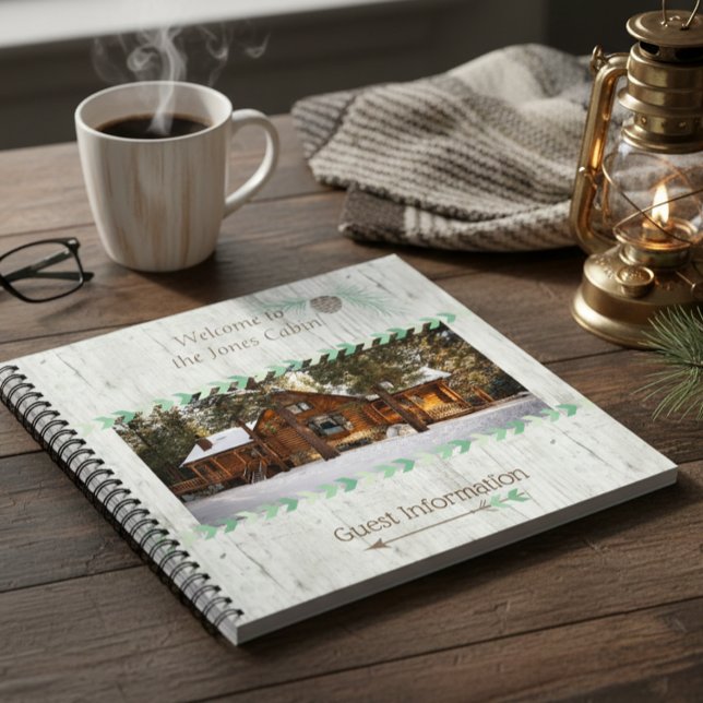 Cabin Vacation Property Rental Home Guest Book (Creator Uploaded)