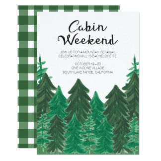 Cabin Weekend Invitation - Bachelorette Weekend