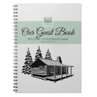 Cabin Welcome Guest Book Rustic Personalized