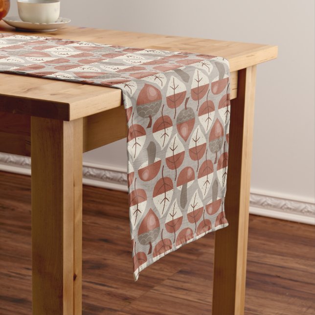 Cabincore Autumnal Stripes Long Table Runner (In Situ)