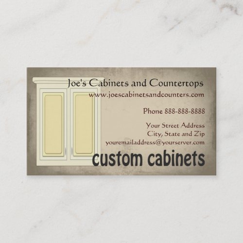 Cabinet Countertop Remodeling Business Card