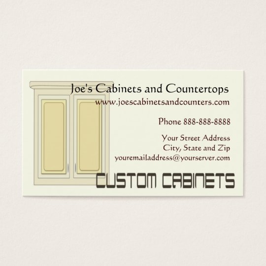Cabinet Countertop Remodeling Business Card