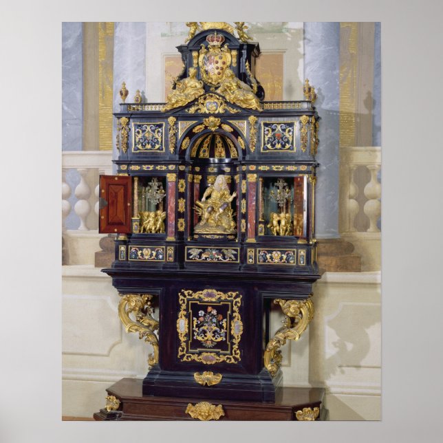 Cabinet of the Electress Palatine, c.1704 (ebony, Poster (Front)