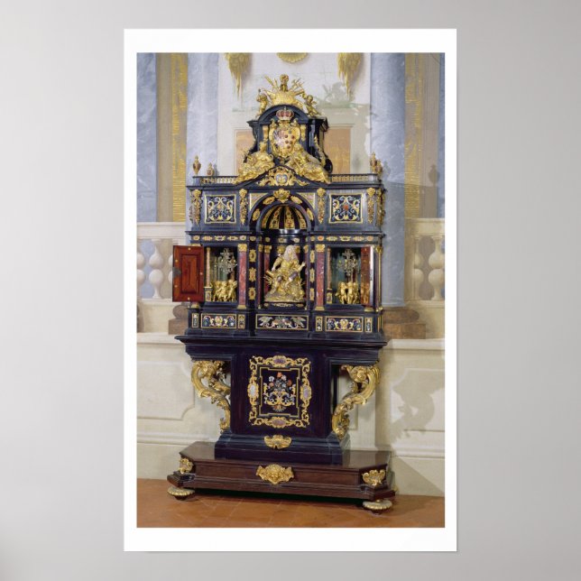 Cabinet of the Electress Palatine, c.1704 (ebony, Poster (Front)
