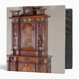 Cabinet with two sections, and a double door binder