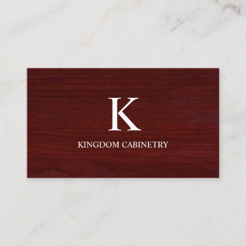 Cabinetry / Carpentry Business Card