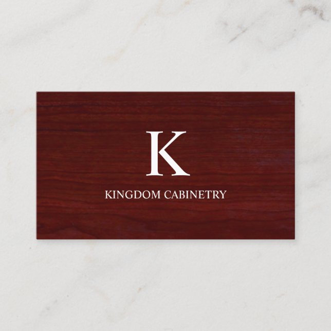 Cabinetry Carpentry Business Card (Front)