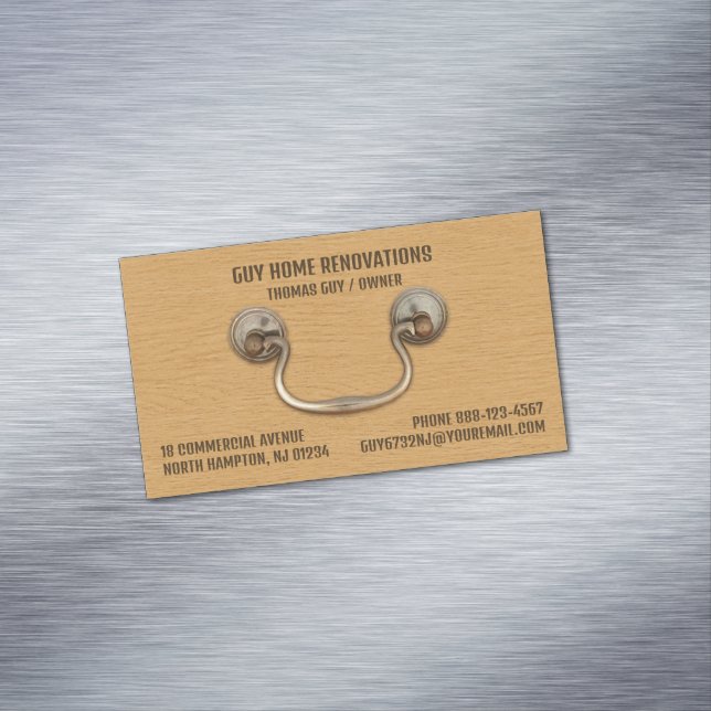Cabinetry Carpentry Business Card Magnet (In Situ)