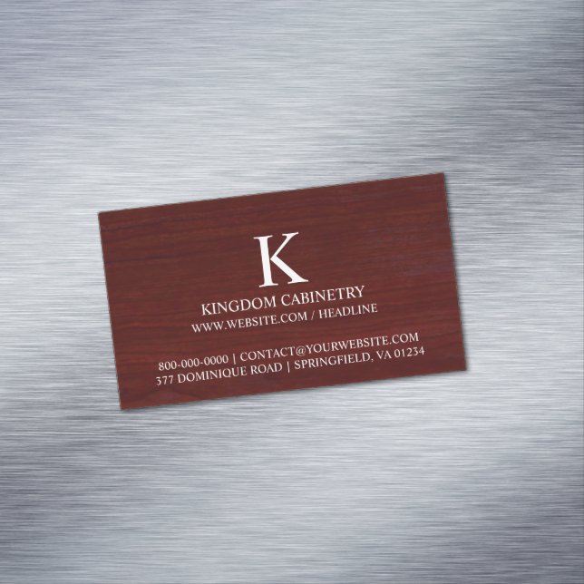 Cabinetry Carpentry Business Card Magnet (In Situ)