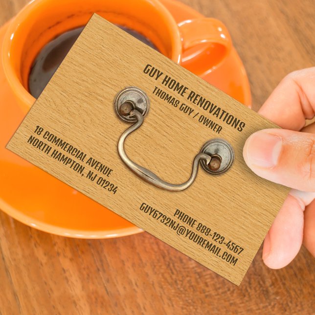 Cabinetry Carpentry Business Card Template (Creator Uploaded)