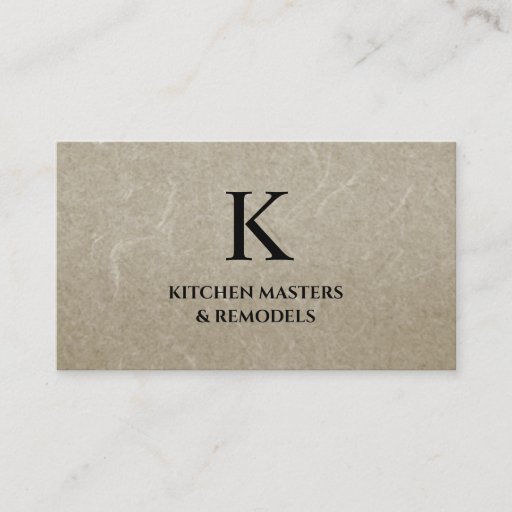 Customizable Cabinetry / Remodeling Business Card