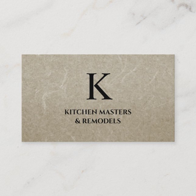 Cabinetry Masonry Business Card (Front)