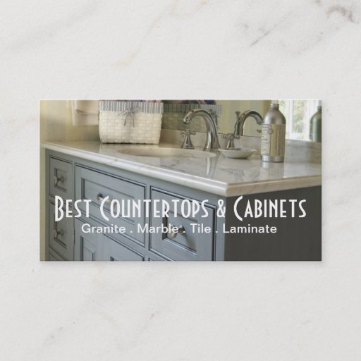 Customizable Cabinets Countertops Tile Stone Granite Marble Business Card