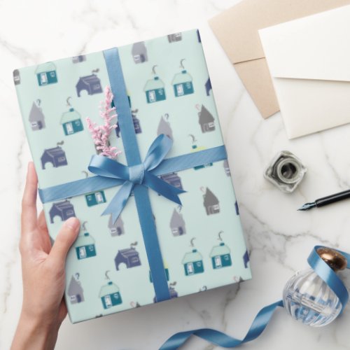Cabins and Saunas Gift Wrap Wrapping Paper