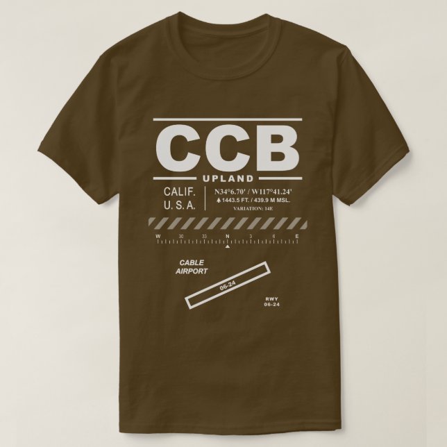 Cable Airport CCB T-Shirt (Design Front)