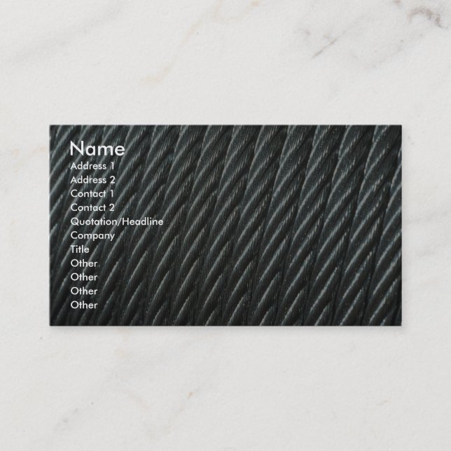 Cable Business Card (Front)