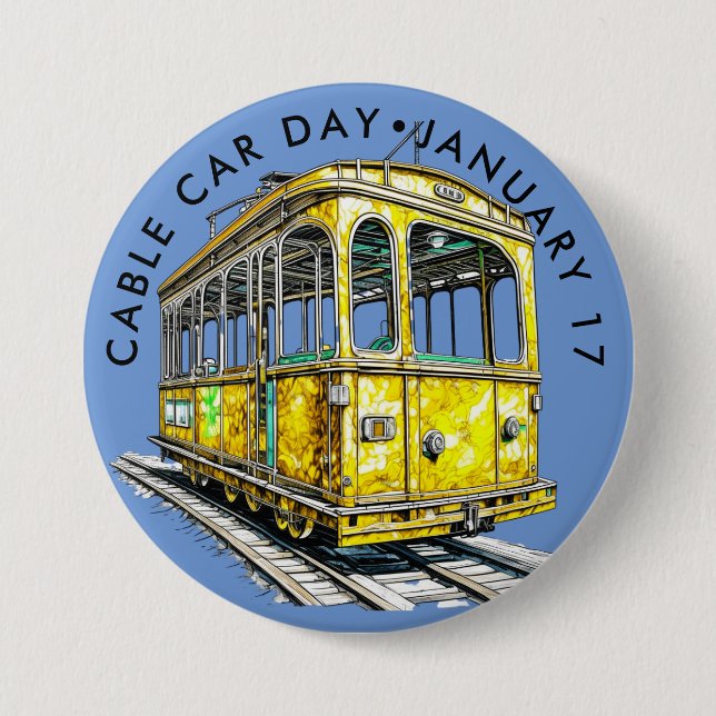 Cable Car Day Button (Front)