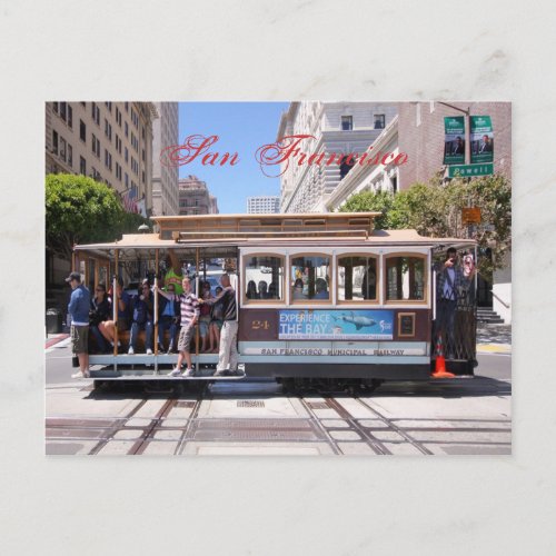 Cable Car of San Francisco Postcard