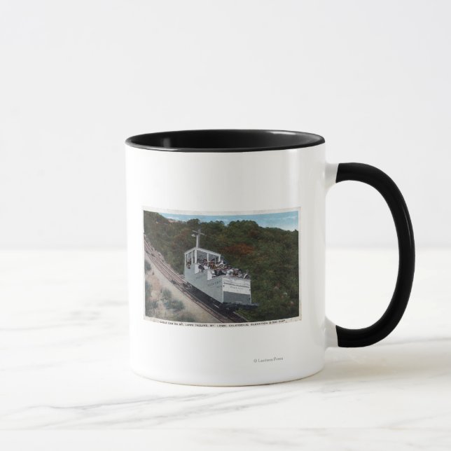 Cable Car on Incline View Mug (Right)