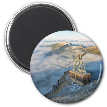 Cable Car On The Mount Seceda In The Dolomites Magnet by allphotos at Zazzle