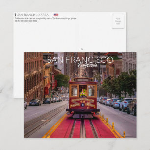 Cable Car, San Francisco, U.S.A. Postcard