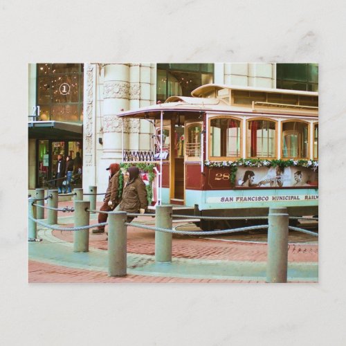 Cable Car turn_around Postcard