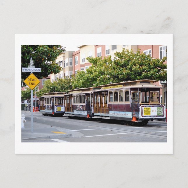 Cable Cars of San Francisco, CA Postcard (Front)