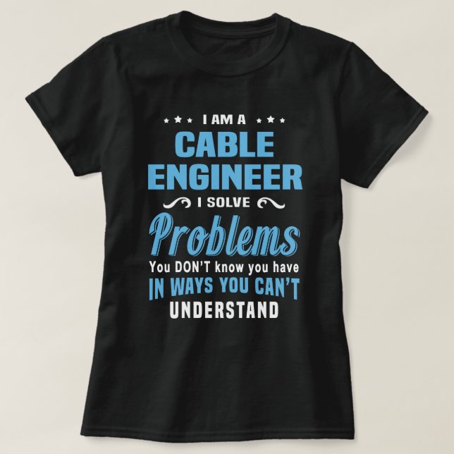 Cable Engineer T-Shirt (Design Front)