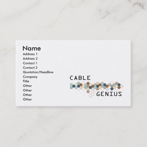 Cable Genius Business Card Template