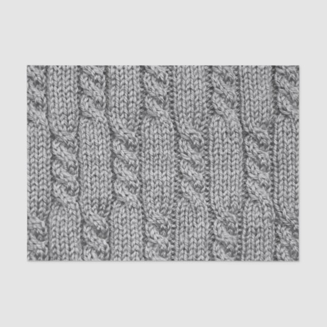 Cable knit sweater tissue paper (Front)