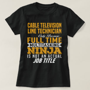 Cable Television Line Technician T-Shirt