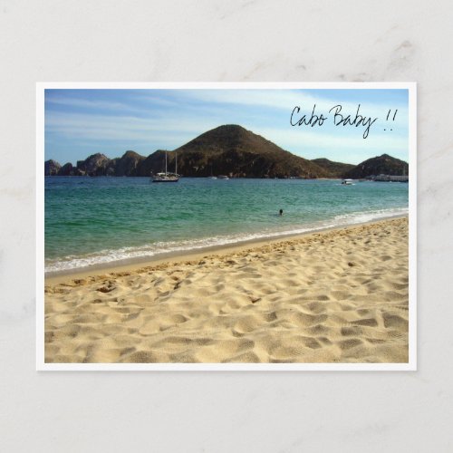 cabo baby postcard