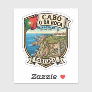 Cabo da Roca Portugal Coastal Adventure Sticker