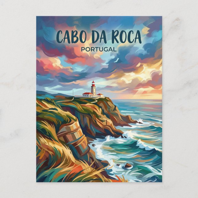 Cabo da Roca Portugal Postcard (Front)