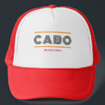 Cabo Mexico Custom Family Vacation Birthday Beach Trucker Hat<br><div class="desc">Cabo Mexico Custom Family Vacation Birthday Beach</div>