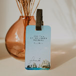 CABO MEXICO Tropical Beach Bachelorette Weekend Luggage Tag<br><div class="desc">This luggage tag features a watercolor painting of Cabo San Lucas,  Mexico and a cute font combination. This luggage tag makes the perfect addition to your bachelorette weekend getaway. Personalize for each person and add to their welcome bag.</div>