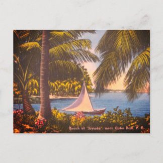 Cabo Rojo, Puerto Rico - Beach at Joyuda Postcard
