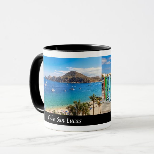 Cabo San Lucas and Land's End - Designer Coffee Mug (Front Left)