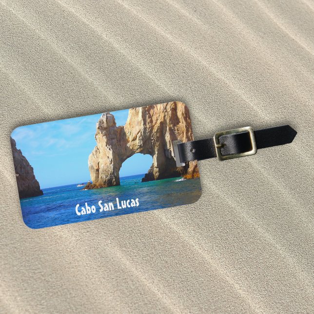 Cabo San Lucas Arch Beach Mexico Luggage Tag (Creator Uploaded)