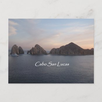 Cabo San Lucas At Sunset Postcard by addictedtocruises at Zazzle