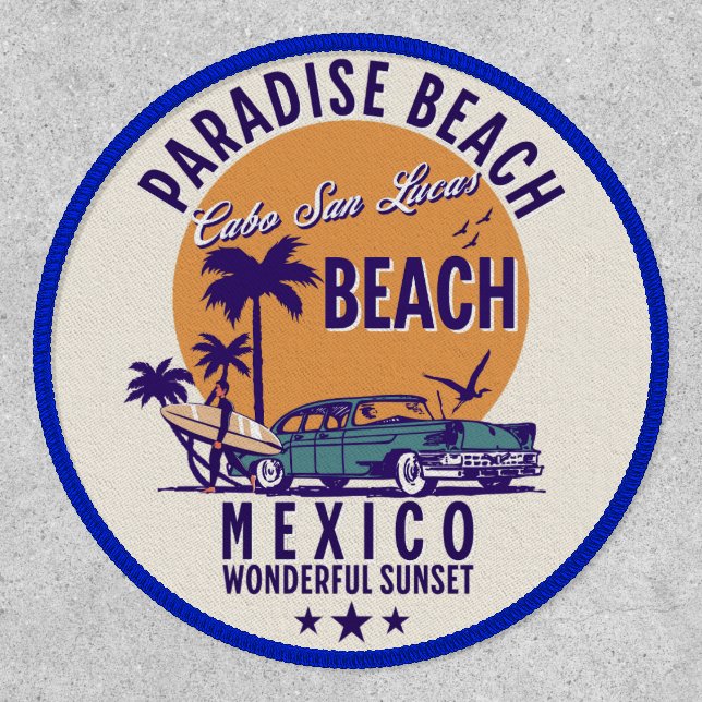 Cabo San Lucas Beach Mexico | Paradise Beach Patch (Front)