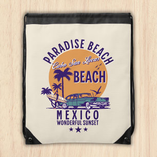 Cabo San Lucas Beach Mexico Tropical Beach Drawstring Bag