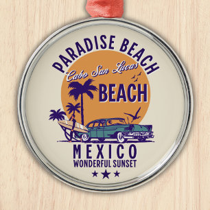 Cabo San Lucas Beach Mexico Tropical Beach Metal Ornament