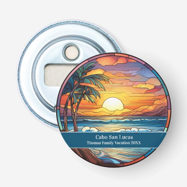 Cabo San Lucas Beach Vacation Bottle Opener (Front)