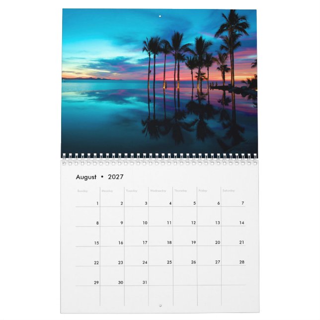 Cabo San Lucas Calendar  (Aug 2027)