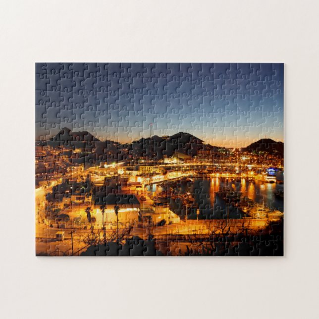 Cabo San Lucas Cityscape At Sunset, Mexico Jigsaw Puzzle (Horizontal)