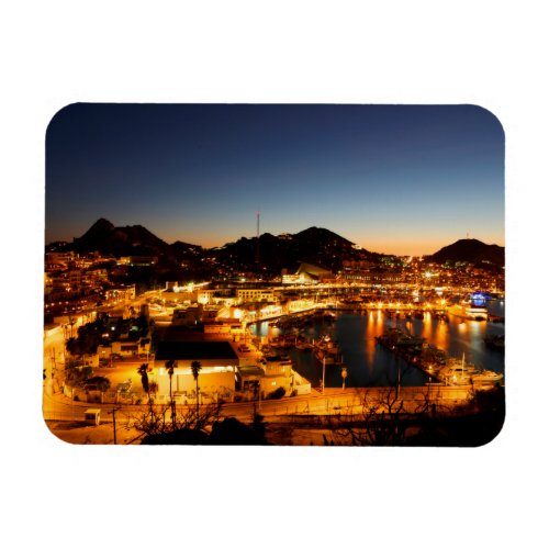 Cabo San Lucas Cityscape At Sunset Mexico Magnet