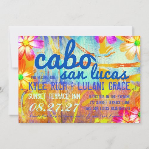 CABO SAN LUCAS Destination Invitation