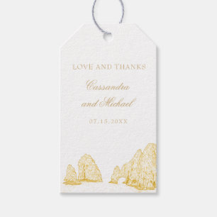 Cabo San Lucas Destination Wedding Thank You Gift Tags