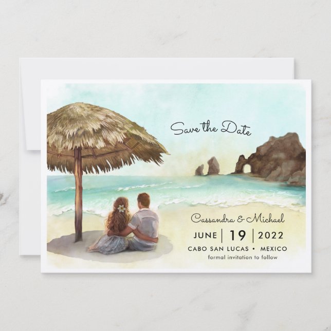 Cabo San Lucas | El Arco | Destination Wedding Inv Invitation (Front)